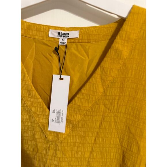 BB Dakota by Steve Madden Yellow Mini Dress - Medium - Picture 3 of 6